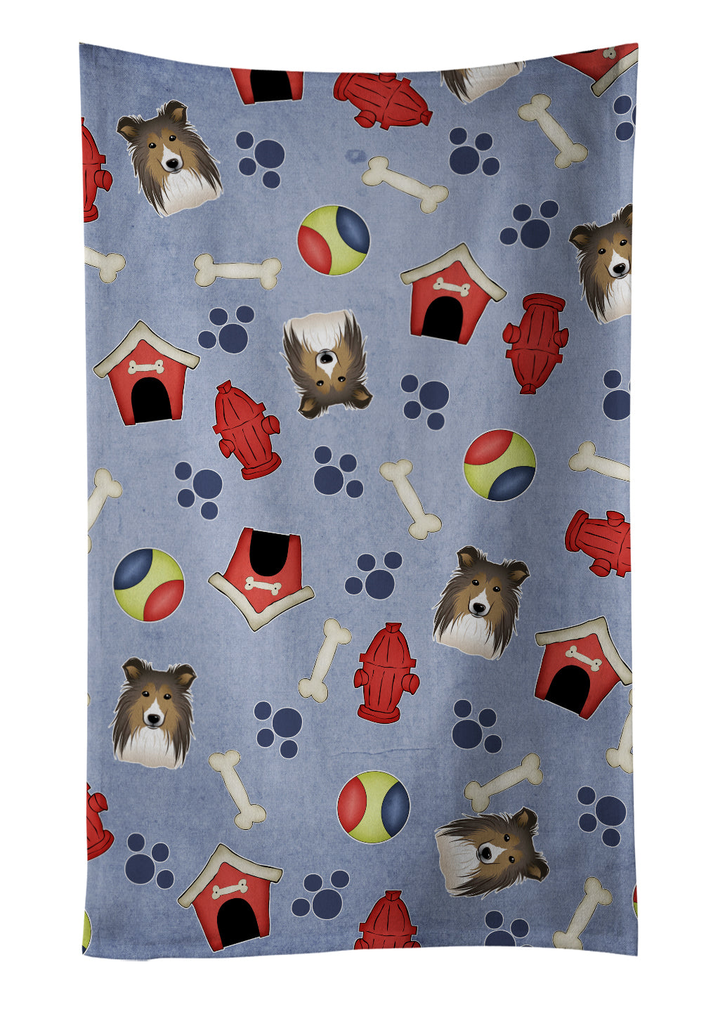 Dog House Collection Sheltie Kitchen Towel BB4021KTWL - the-store.com