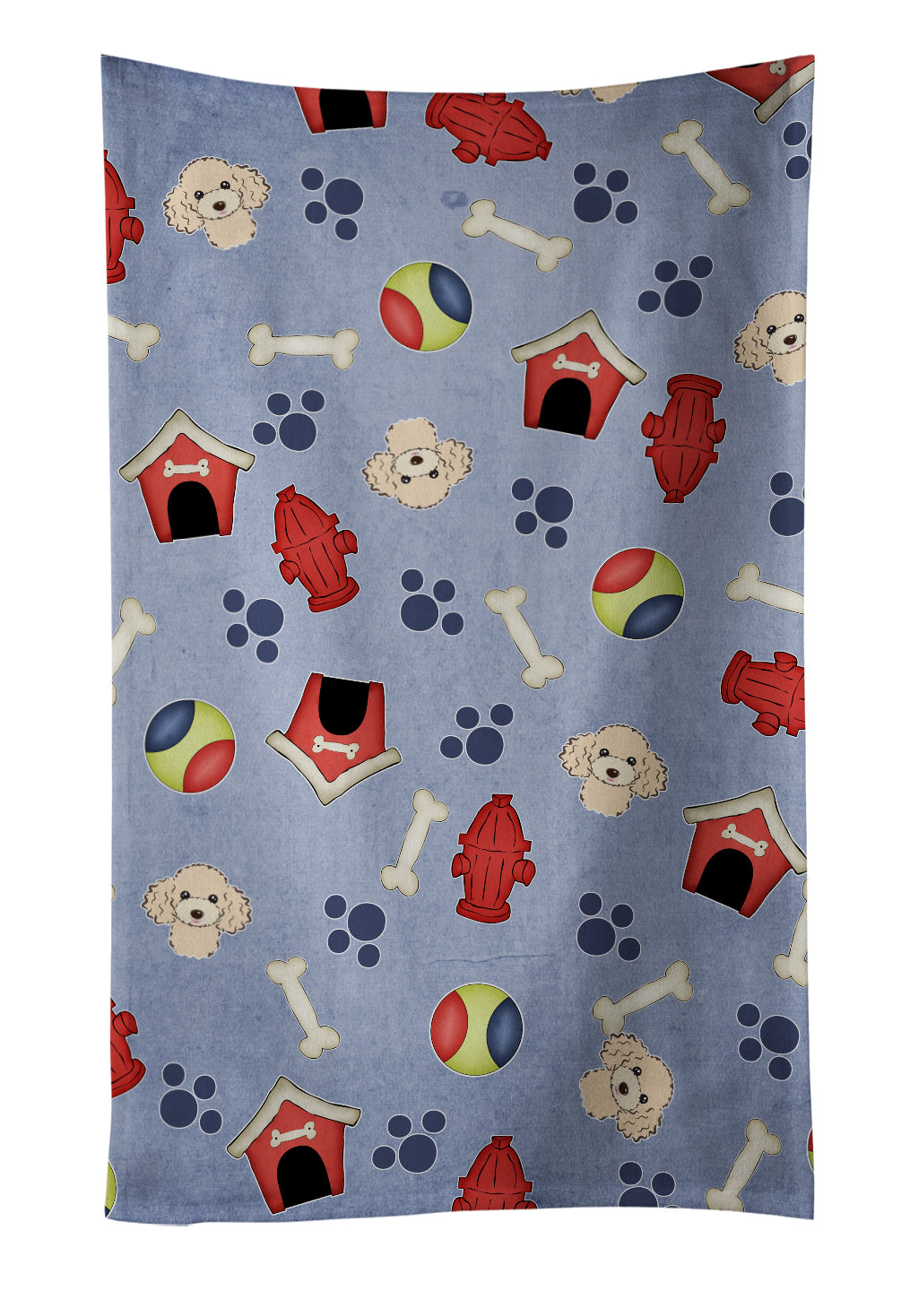 Dog House Collection Buff Poodle Kitchen Towel BB4037KTWL - the-store.com