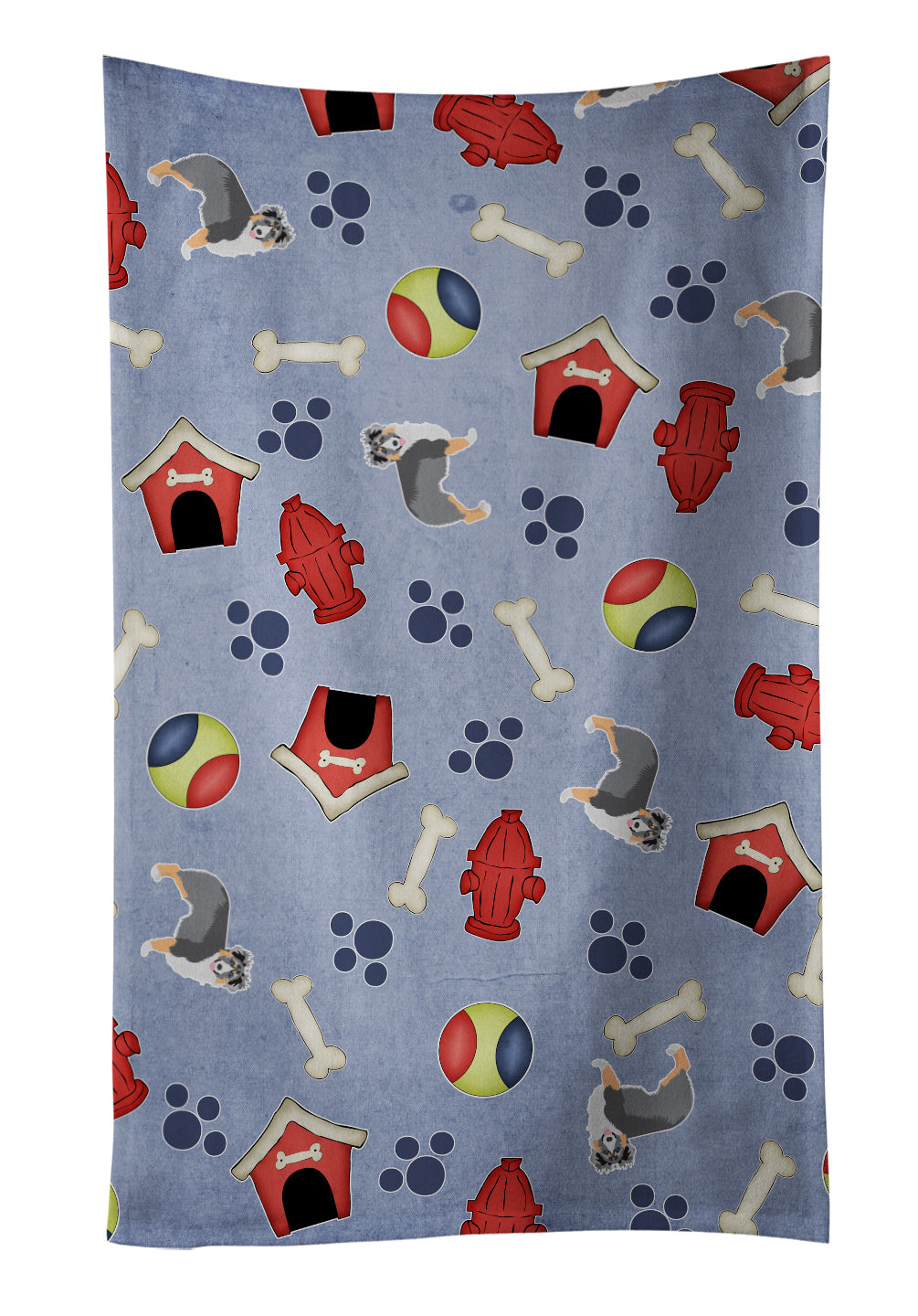 Dog House Collection Australian Shepherd Kitchen Towel BB4045KTWL - the-store.com