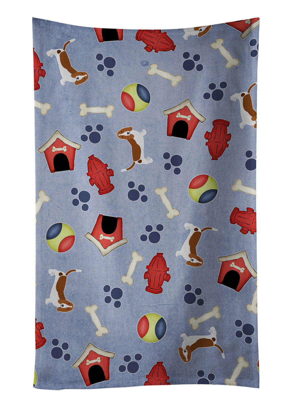 Dog House Collection Basset Hound Kitchen Towel BB4047KTWL - the-store.com