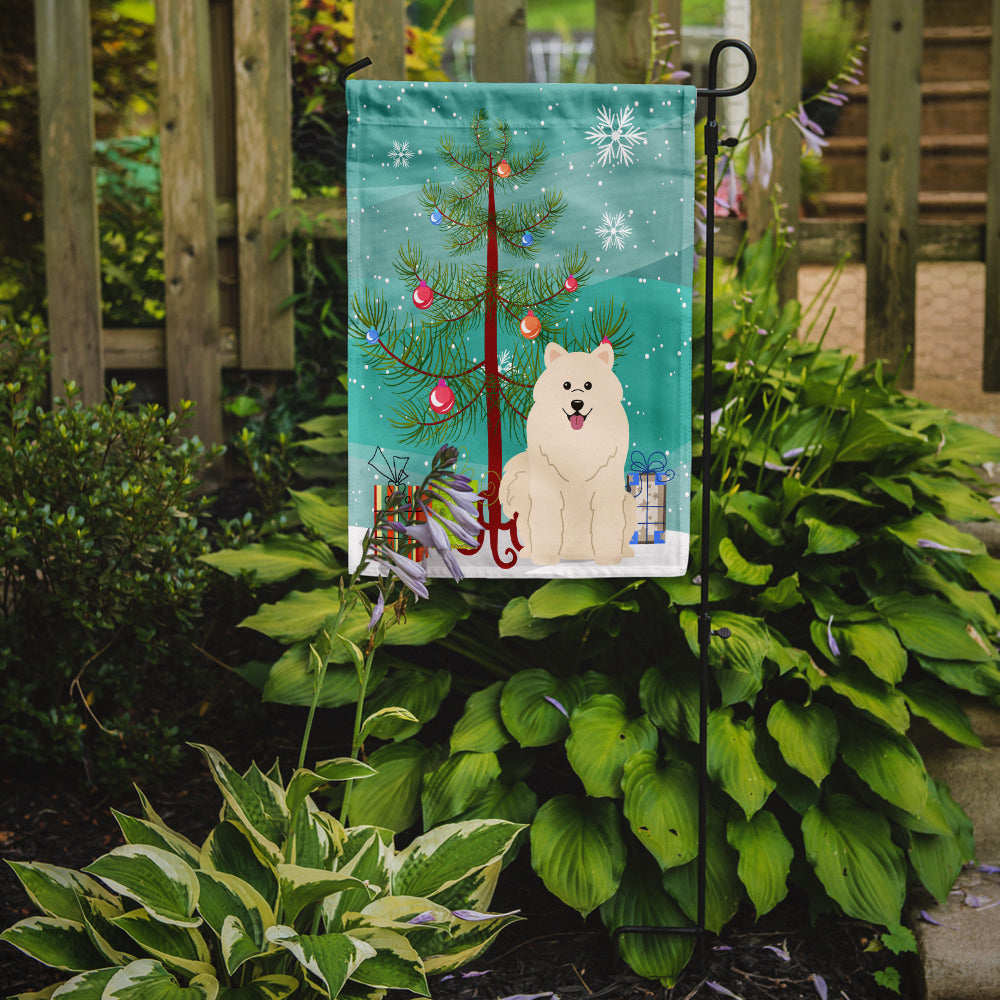 Merry Christmas Tree Samoyed Flag Garden Size BB4155GF  the-store.com.