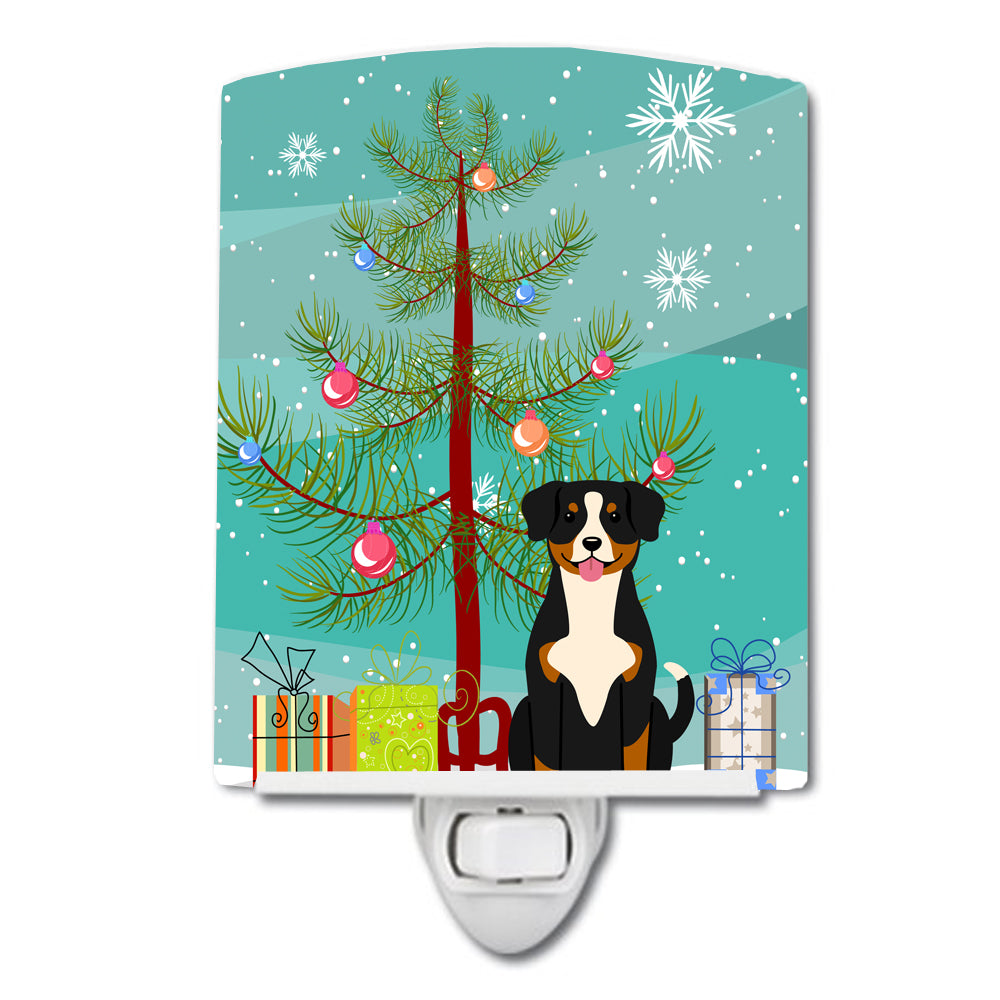 Merry Christmas Tree Entlebucher Ceramic Night Light BB4163CNL - the-store.com