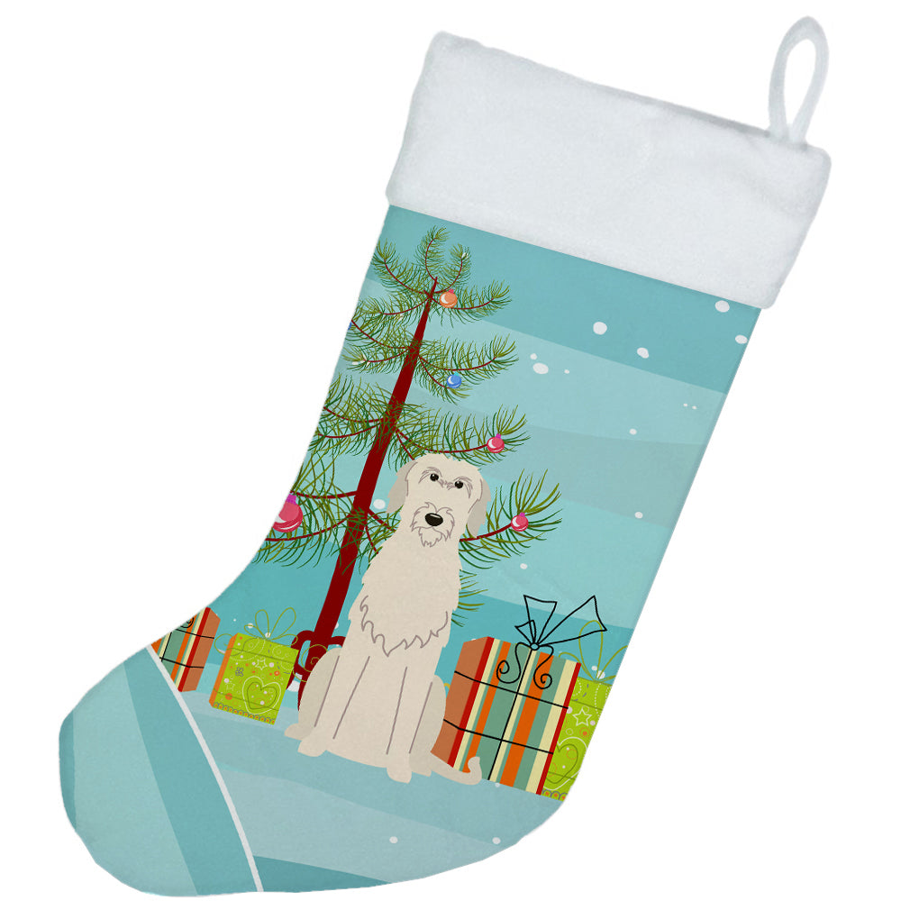 Merry Christmas Tree Irish Wolfhound Christmas Stocking BB4190CS  the-store.com.