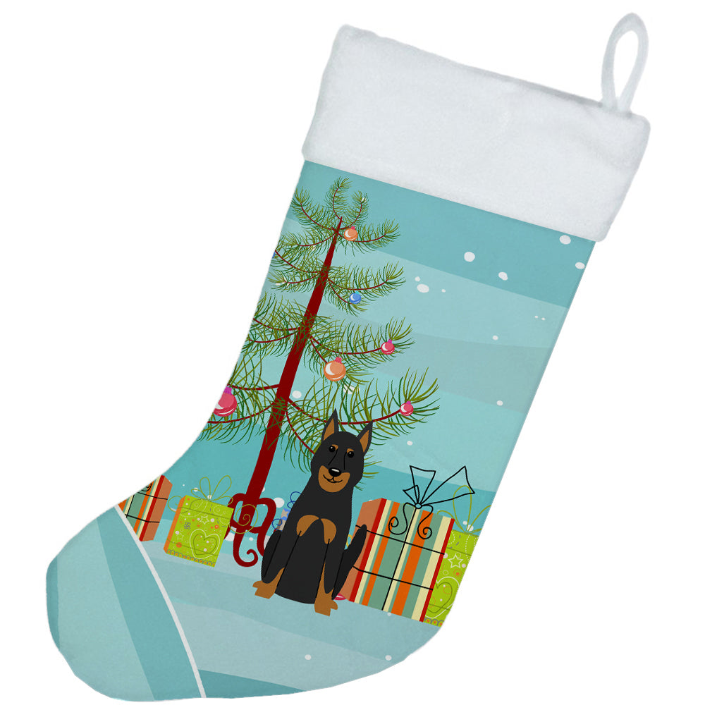 Merry Christmas Tree Beauce Shepherd Dog Christmas Stocking BB4205CS  the-store.com.