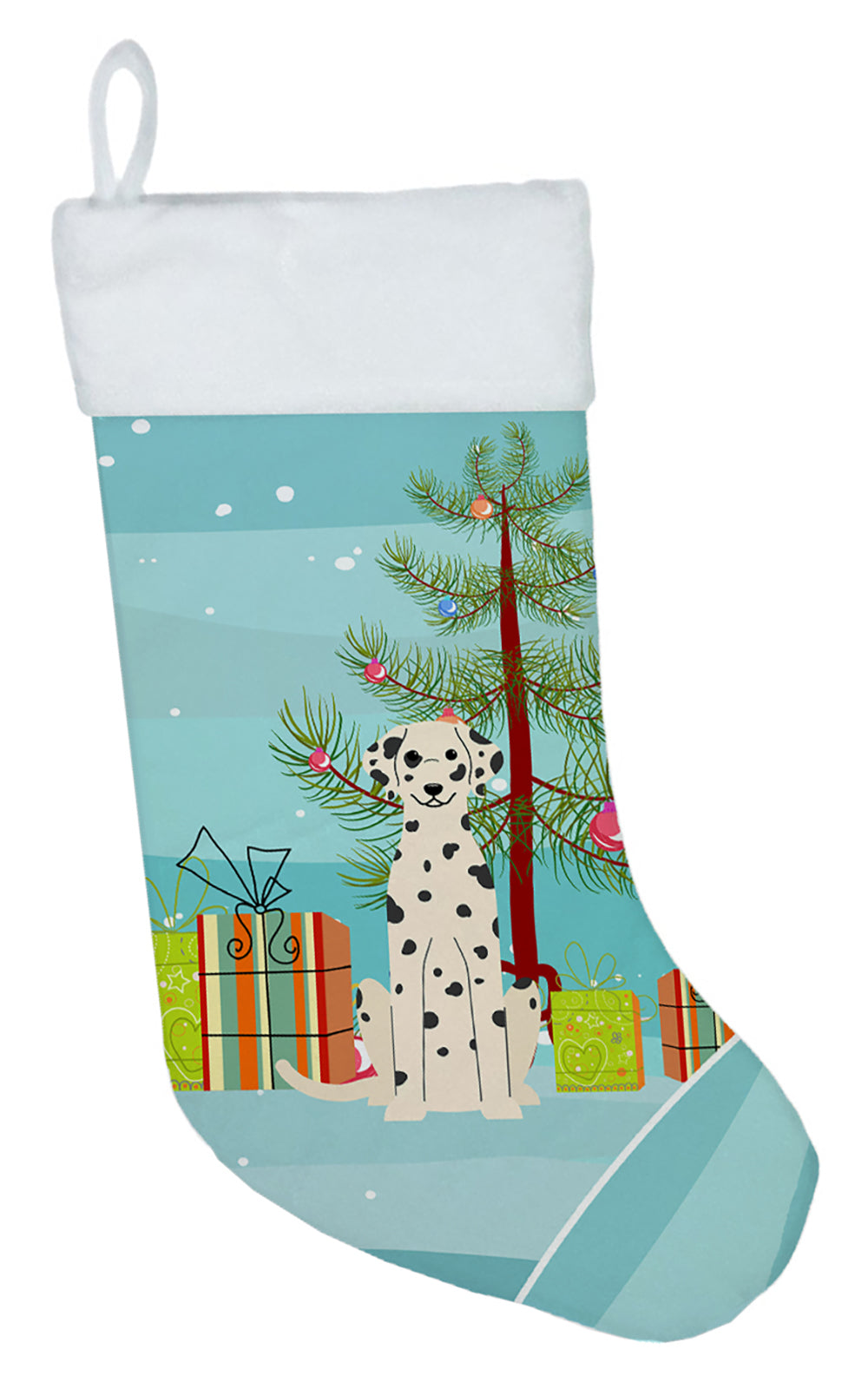 Merry Christmas Tree Dalmatian Christmas Stocking BB4222CS  the-store.com.