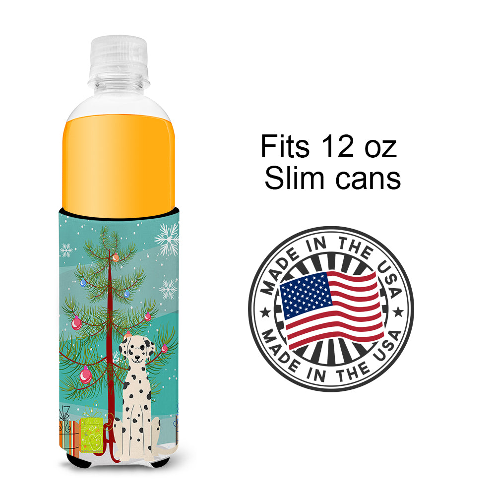 Merry Christmas Tree Dalmatian  Ultra Hugger for slim cans BB4222MUK  the-store.com.