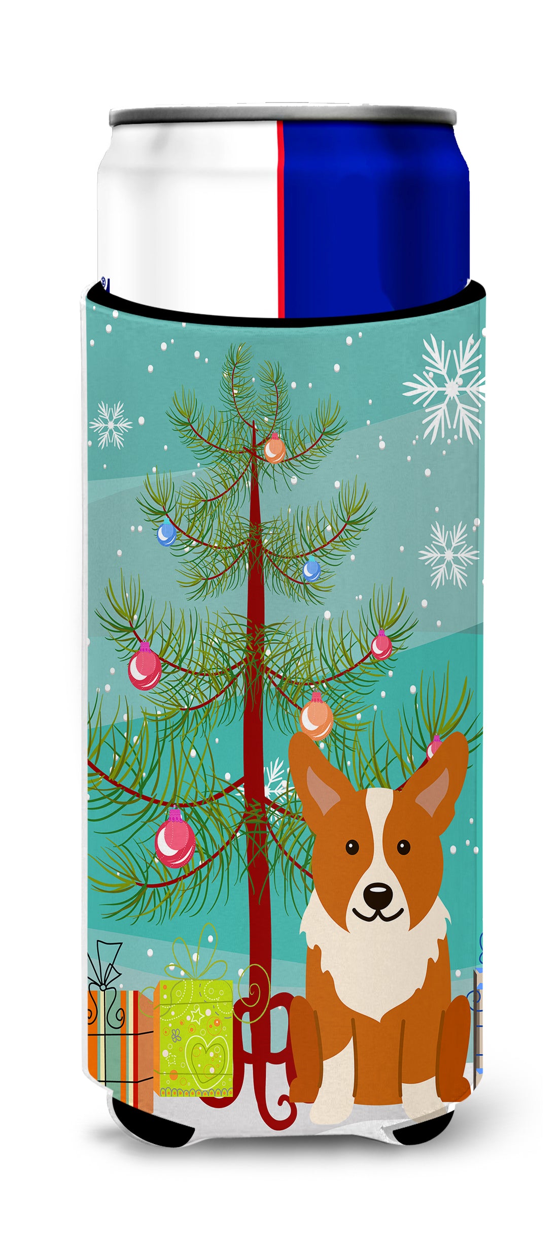 Merry Christmas Tree Corgi  Ultra Hugger for slim cans BB4225MUK  the-store.com.