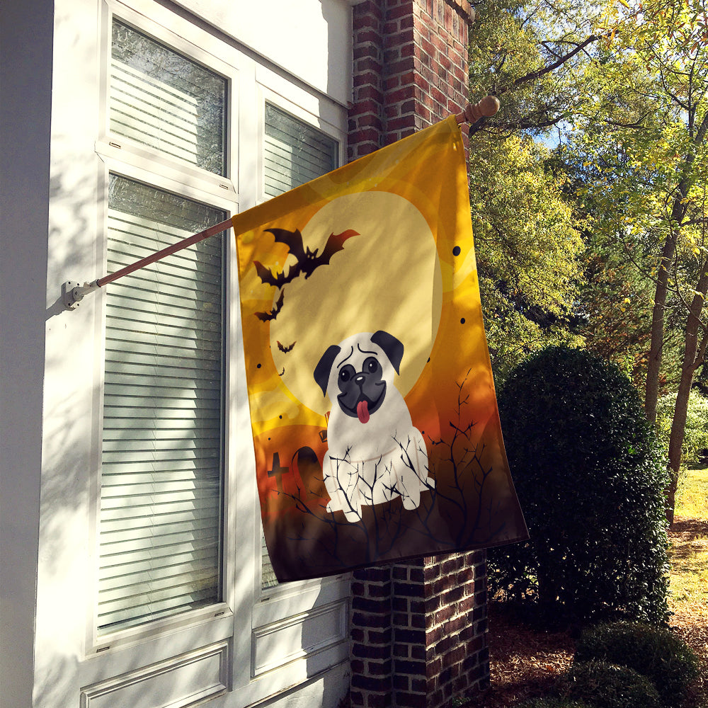 Halloween Pug Cream Flag Canvas House Size BB4270CHF  the-store.com.