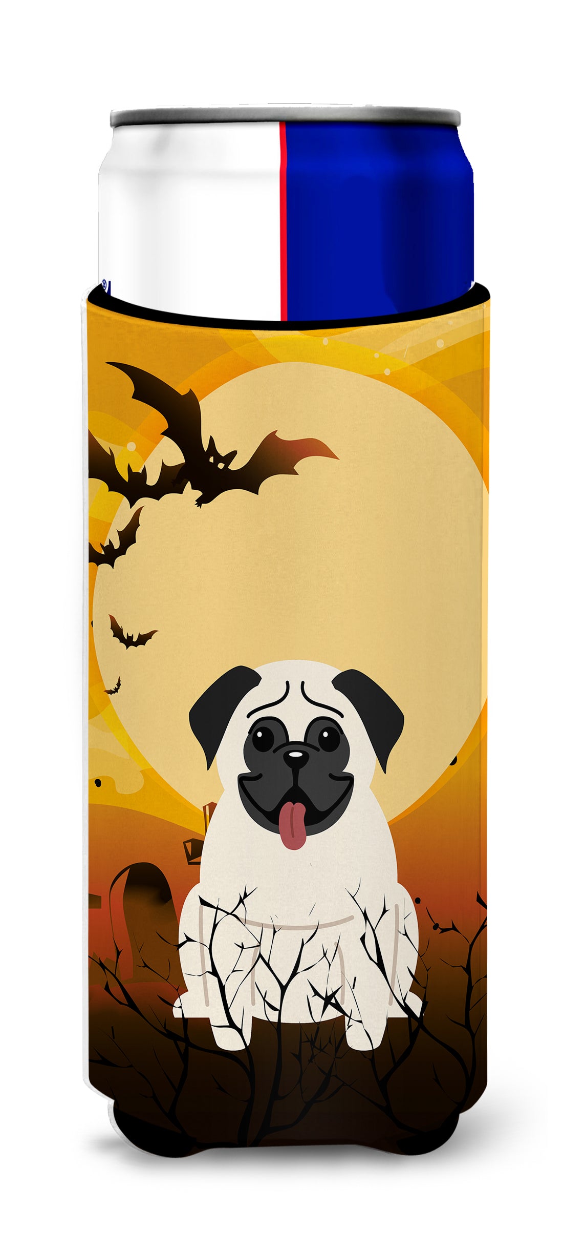 Halloween Pug Cream  Ultra Hugger for slim cans BB4270MUK  the-store.com.