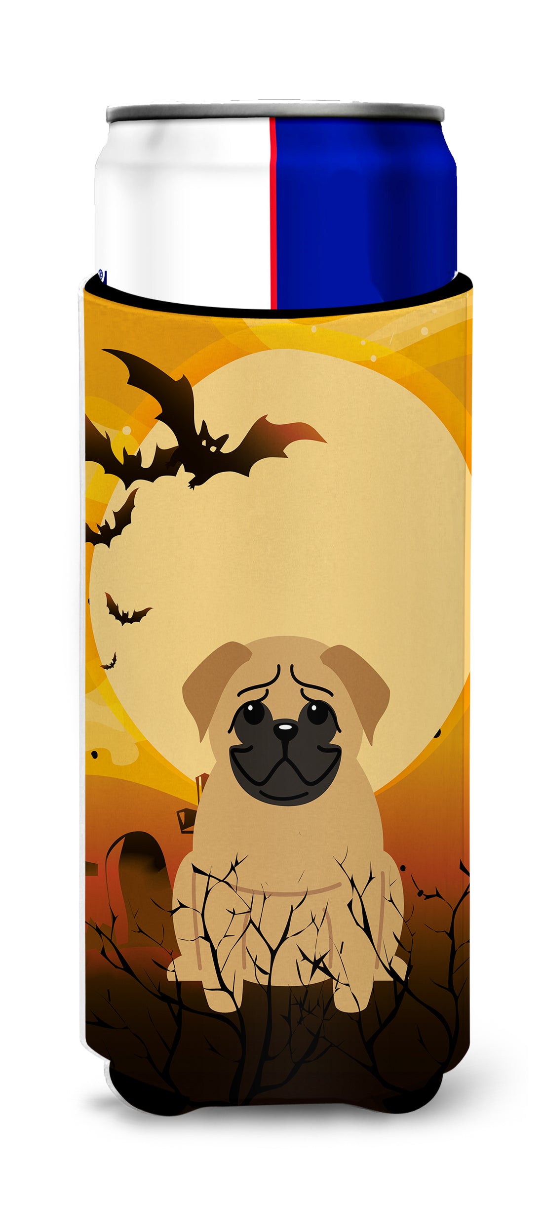 Halloween Pug Brown  Ultra Hugger for slim cans BB4273MUK  the-store.com.