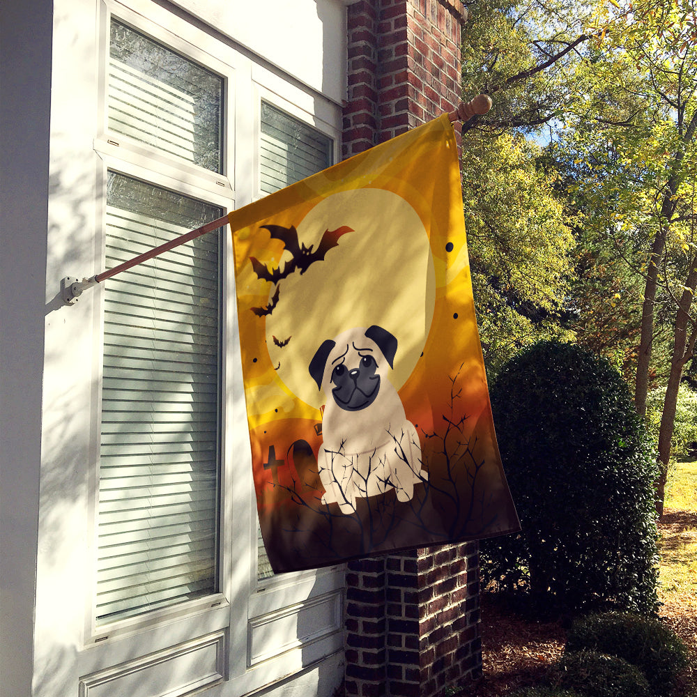 Halloween Pug Fawn Flag Canvas House Size BB4274CHF  the-store.com.