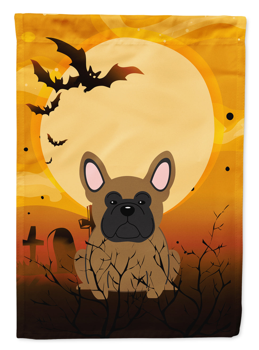 Halloween French Bulldog Brown Flag Garden Size BB4279GF  the-store.com.