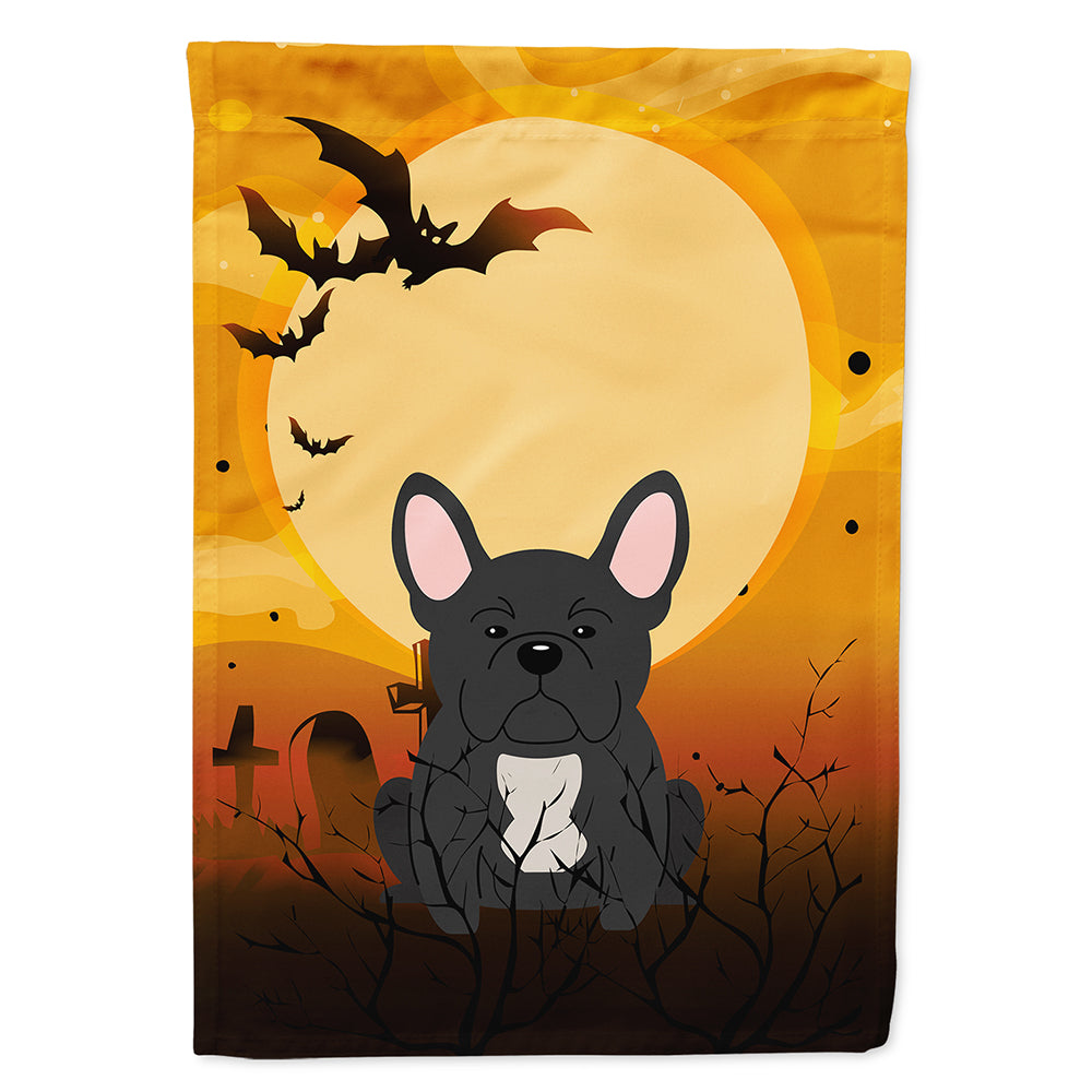 Halloween French Bulldog Black Flag Canvas House Size BB4280CHF  the-store.com.