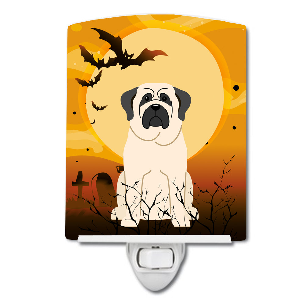 Halloween Mastiff White Ceramic Night Light BB4283CNL - the-store.com