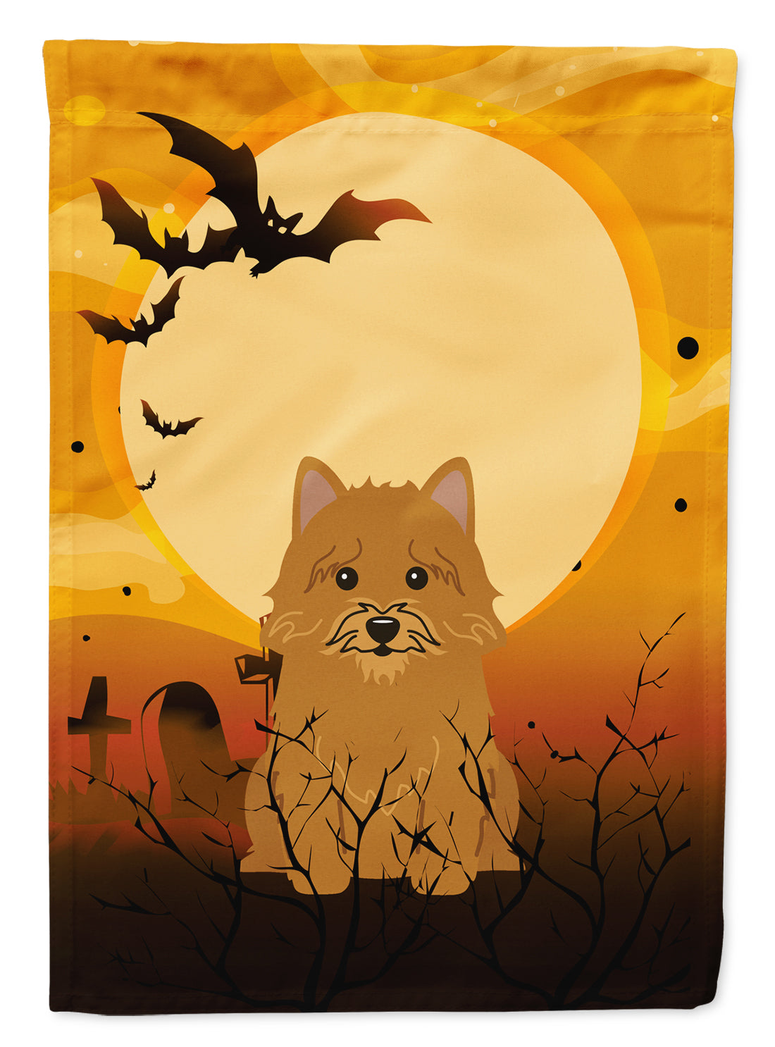 Halloween Norwich Terrier Flag Garden Size BB4286GF  the-store.com.