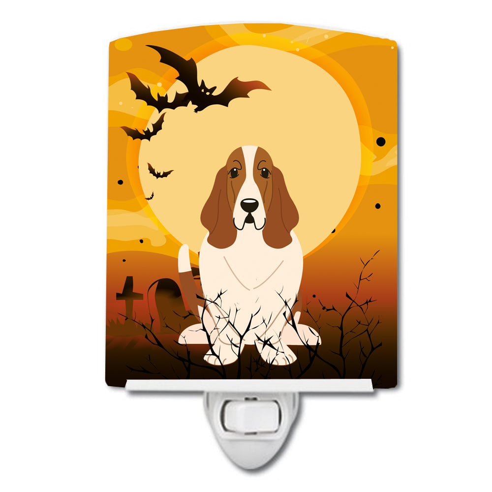 Halloween Basset Hound Ceramic Night Light BB4287CNL - the-store.com