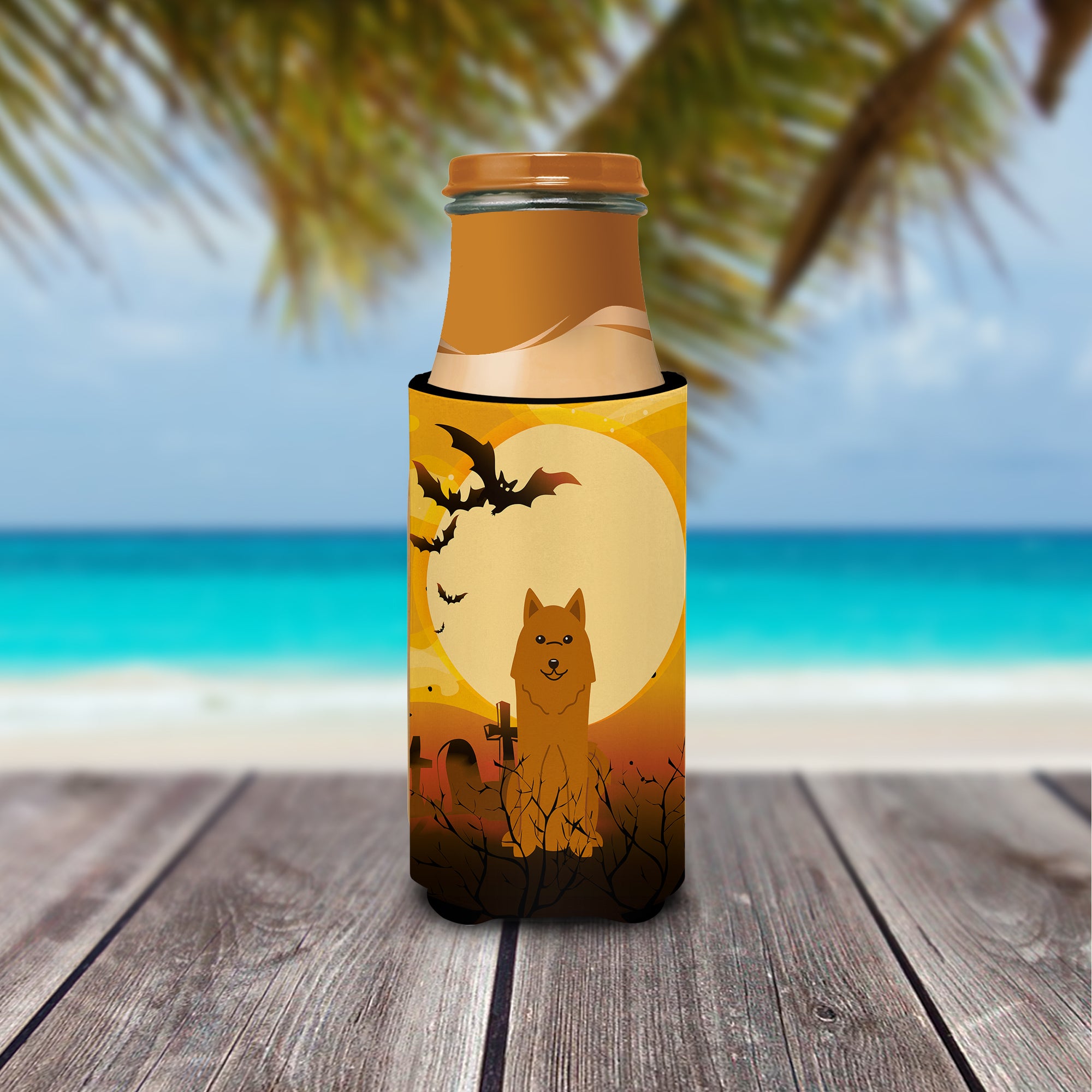 Halloween Karelian Bear Dog  Ultra Hugger for slim cans BB4288MUK  the-store.com.