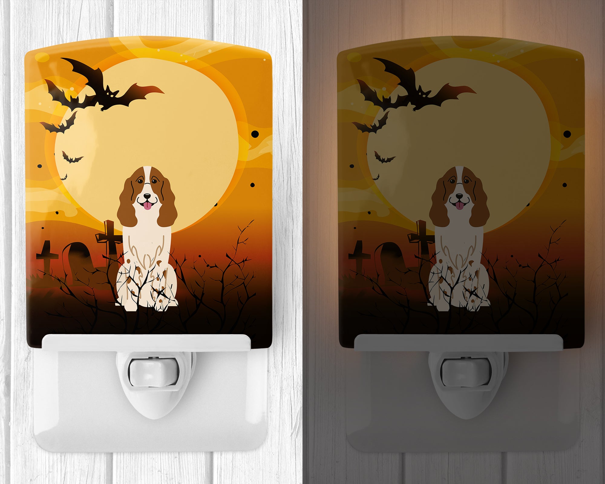 Halloween Russian Spaniel Ceramic Night Light BB4297CNL - the-store.com