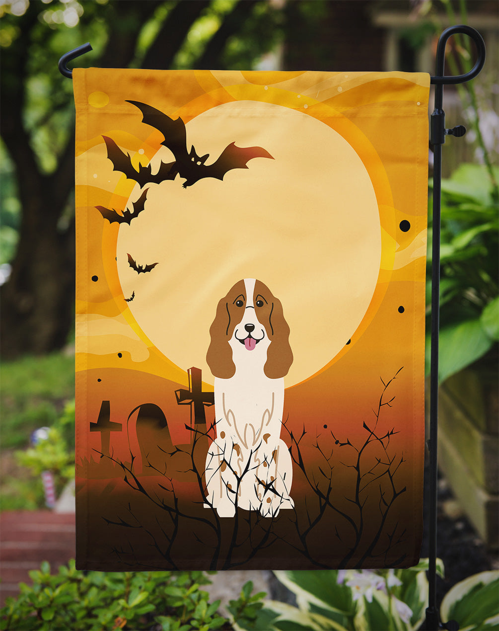 Halloween Russian Spaniel Flag Garden Size BB4297GF  the-store.com.