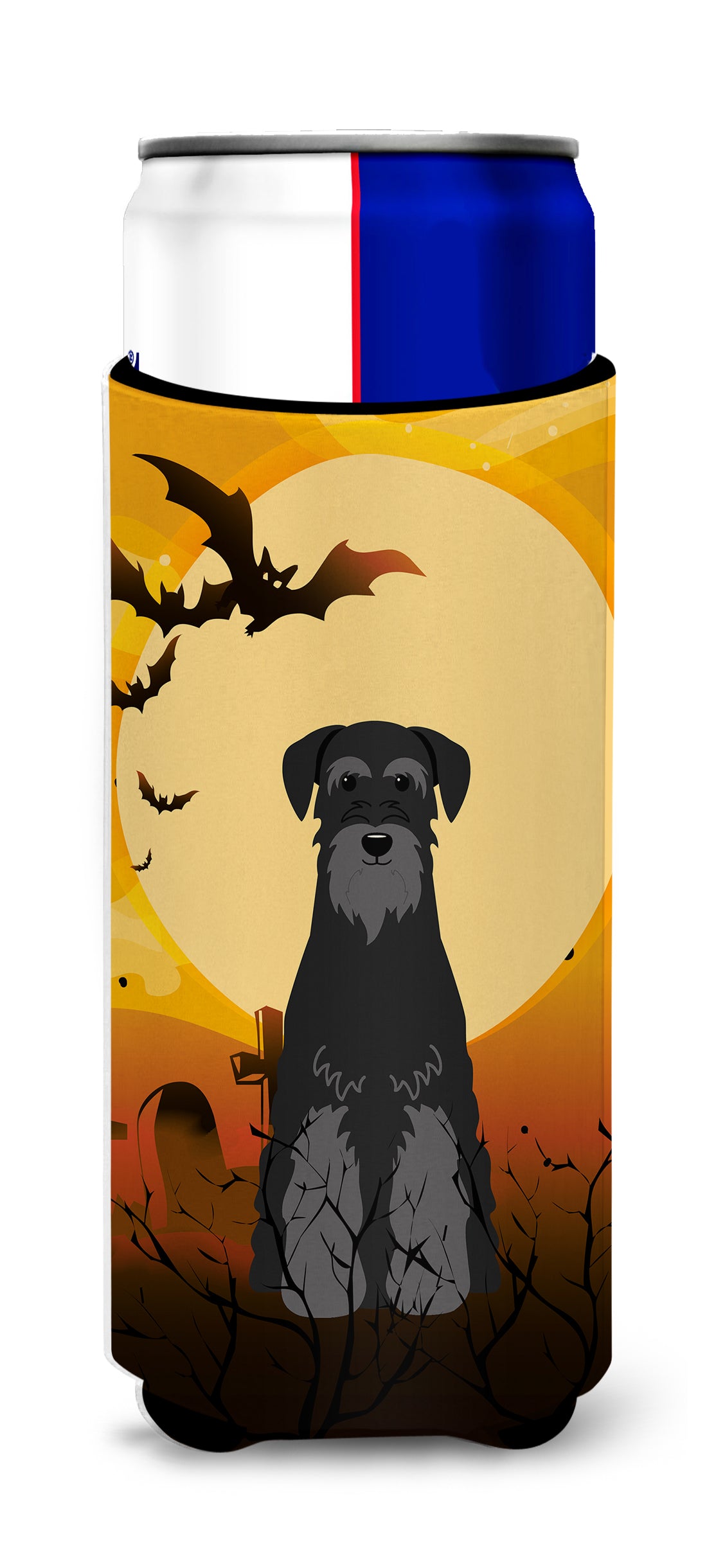 Halloween Standard Schnauzer Black  Ultra Hugger for slim cans BB4298MUK  the-store.com.