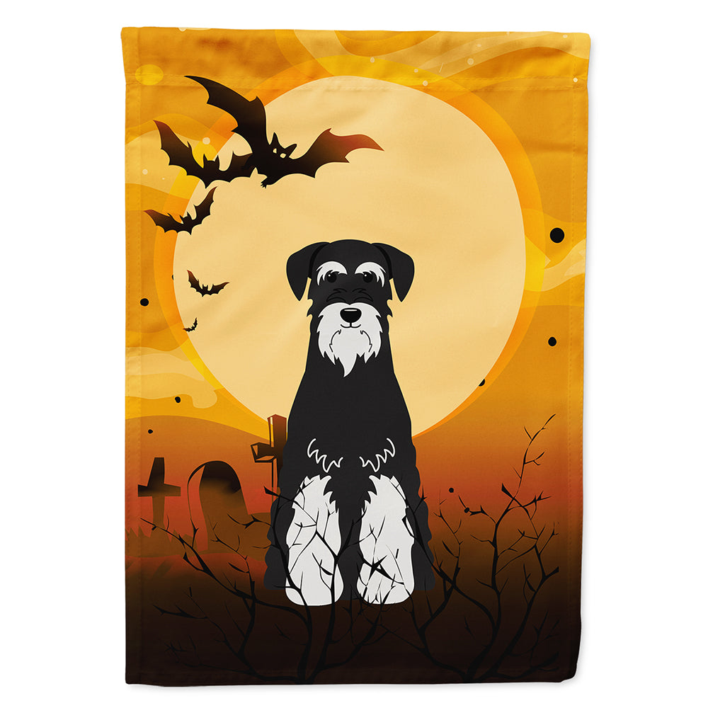 Halloween Standard Schnauzer Salt and Pepper Flag Canvas House Size BB4299CHF  the-store.com.