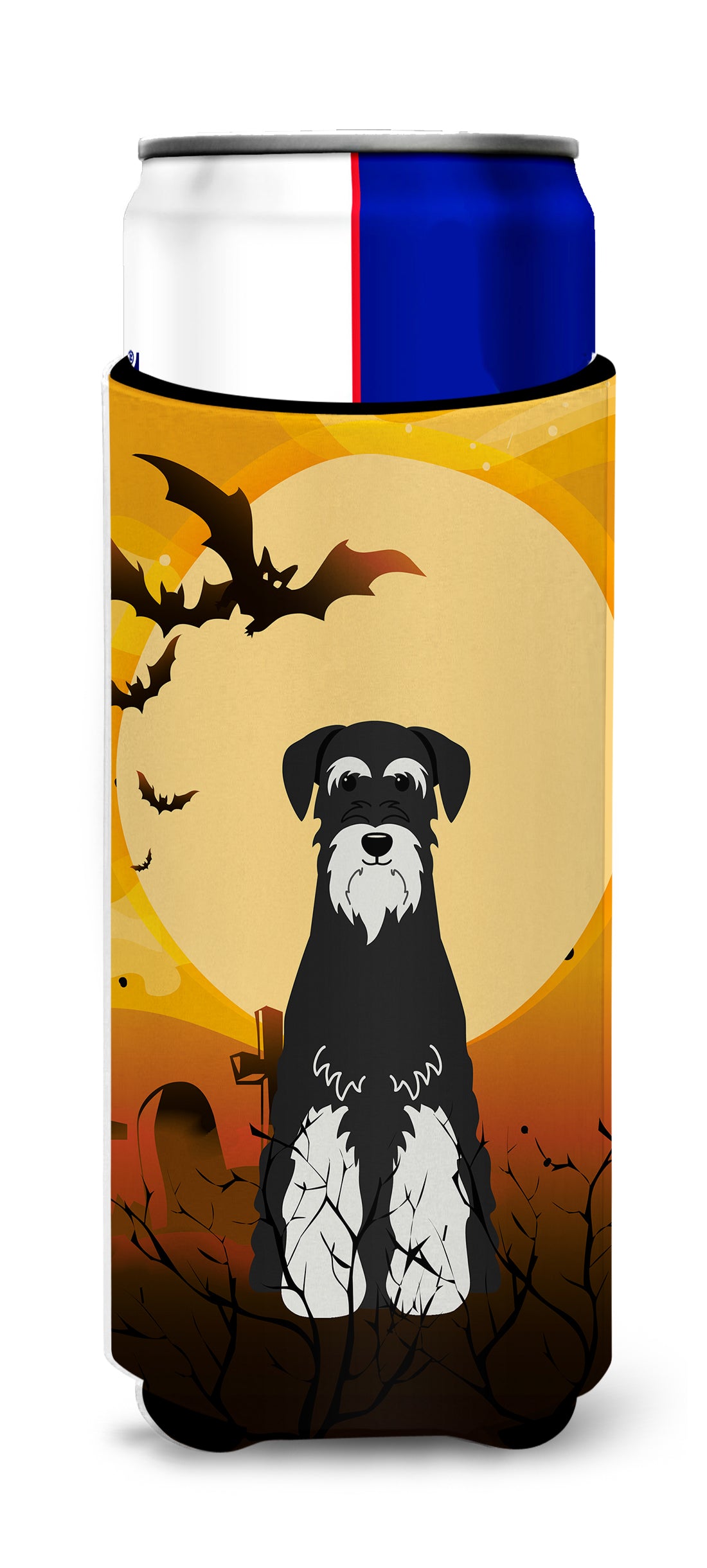 Halloween Standard Schnauzer Salt and Pepper  Ultra Hugger for slim cans BB4299MUK  the-store.com.