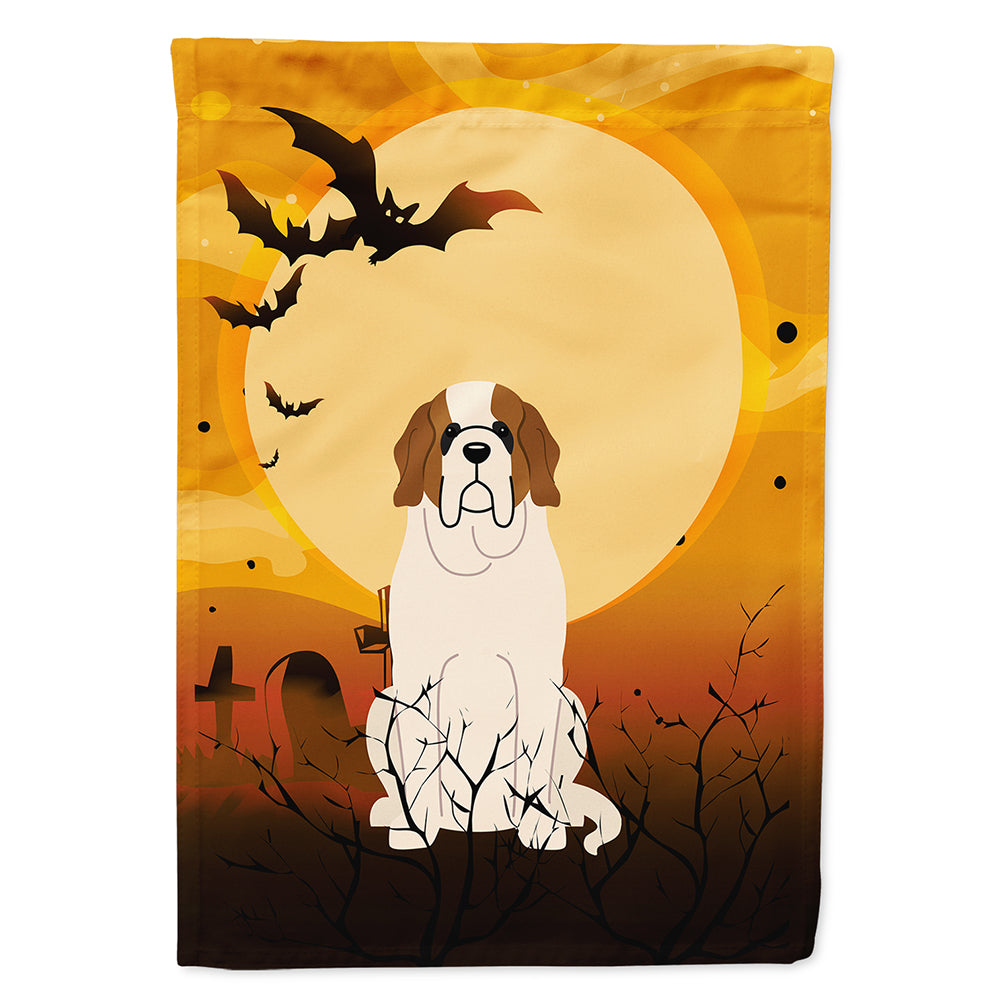 Halloween Saint Bernard Flag Canvas House Size BB4301CHF  the-store.com.