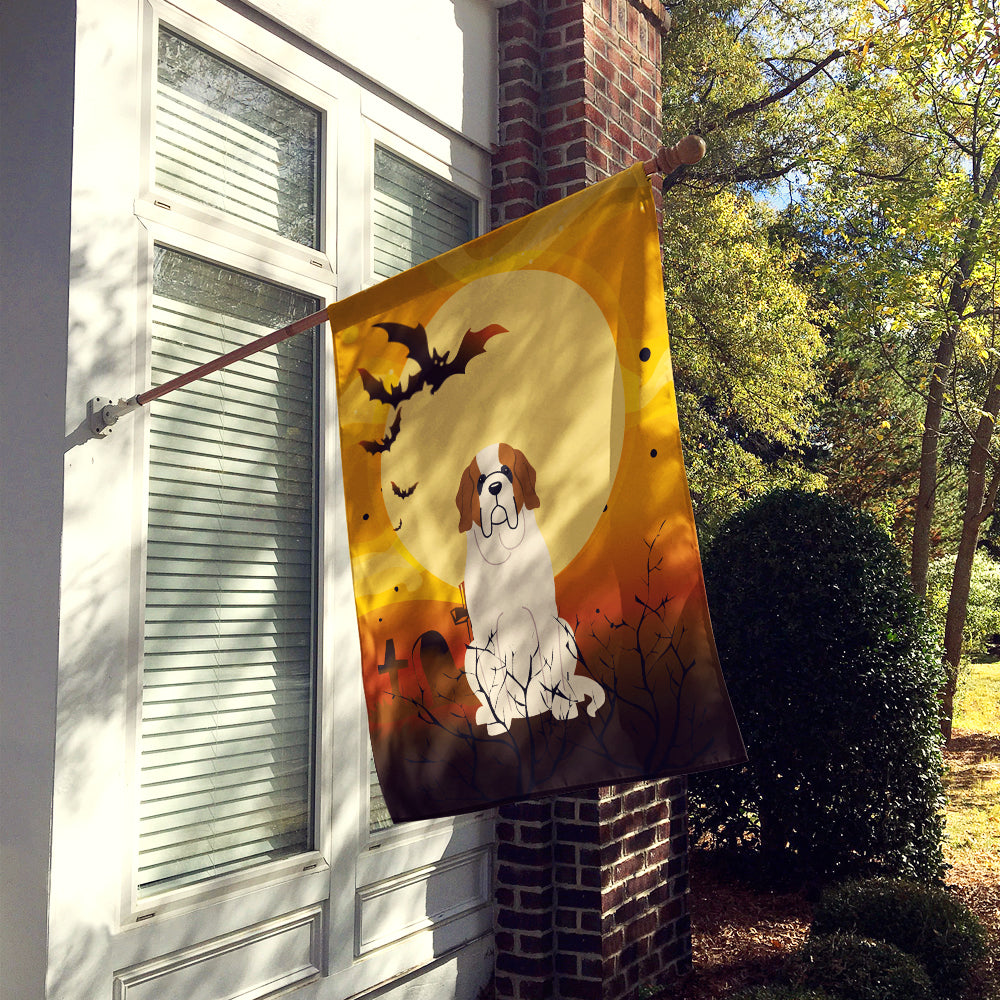 Halloween Saint Bernard Flag Canvas House Size BB4301CHF  the-store.com.