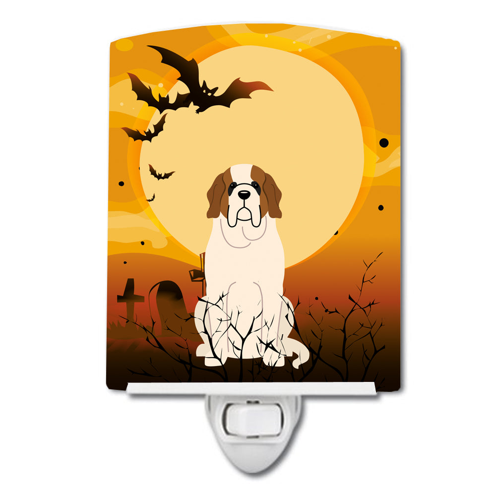 Halloween Saint Bernard Ceramic Night Light BB4301CNL - the-store.com