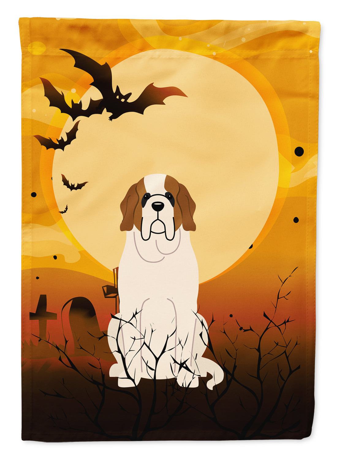 Halloween Saint Bernard Flag Garden Size BB4301GF  the-store.com.