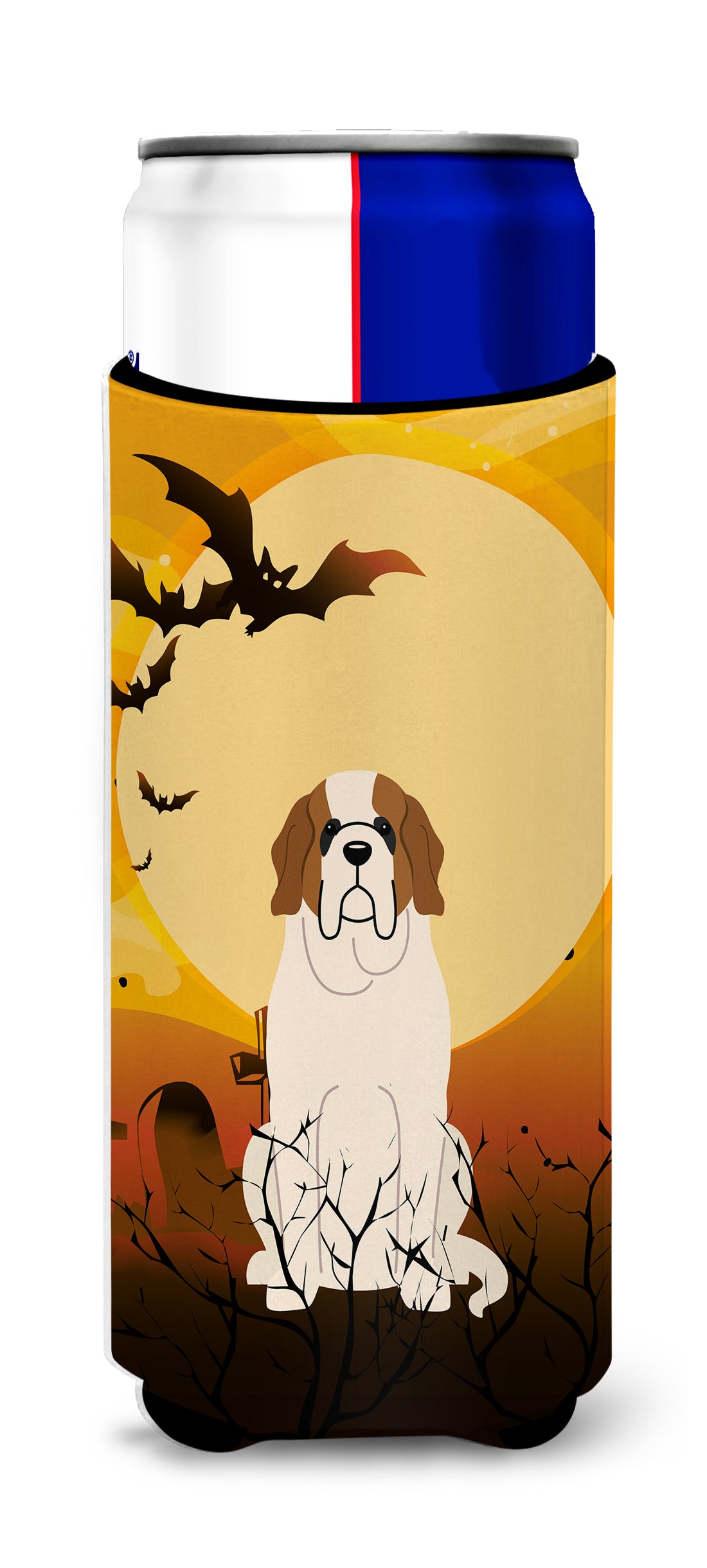 Halloween Saint Bernard  Ultra Hugger for slim cans BB4301MUK  the-store.com.