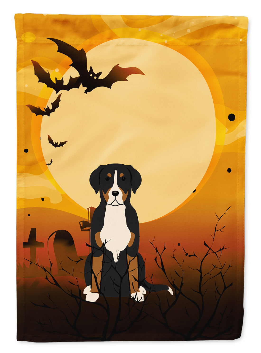 Halloween Greater Swiss Mountain Dog Flag Garden Size BB4303GF  the-store.com.