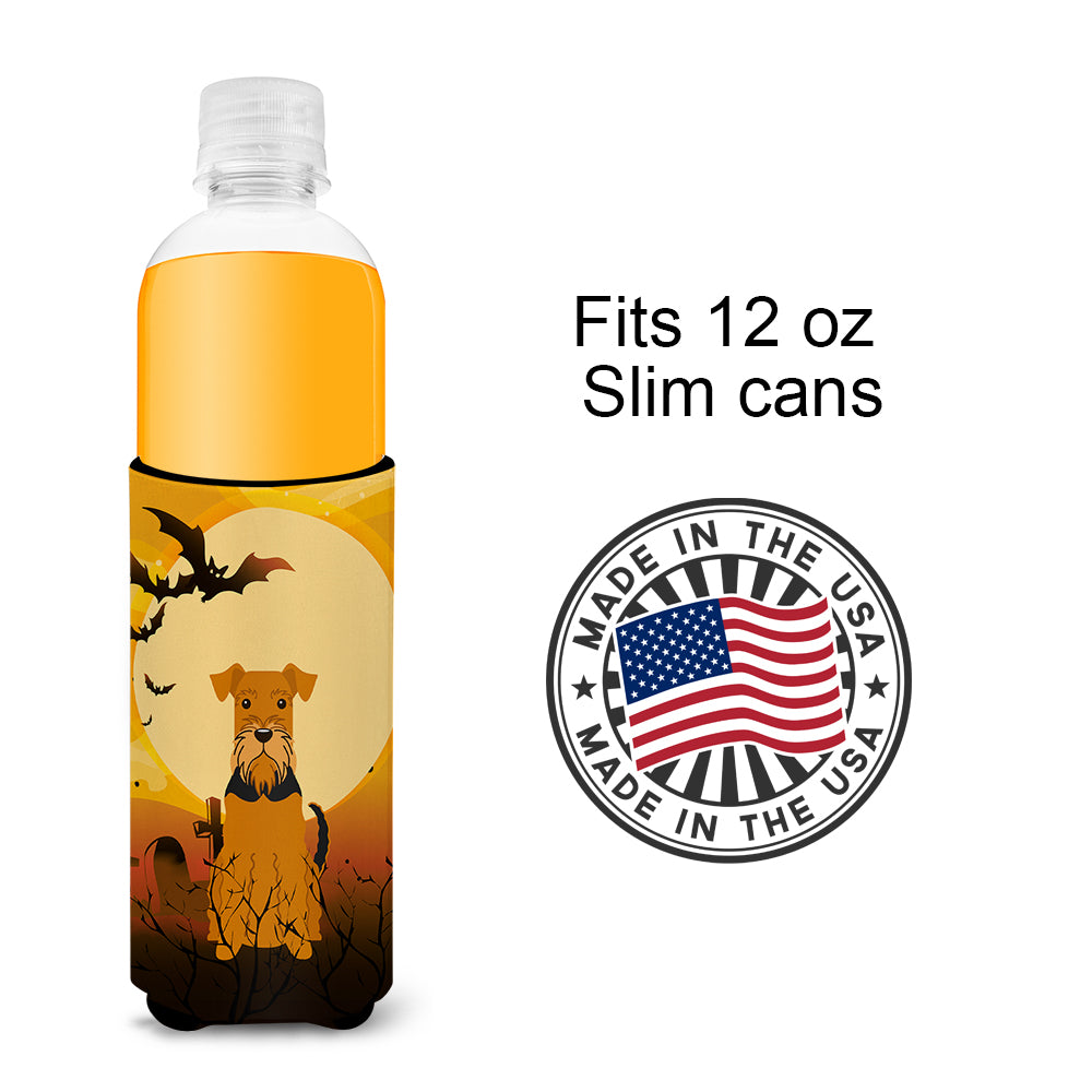 Halloween Airedale  Ultra Hugger for slim cans BB4307MUK  the-store.com.