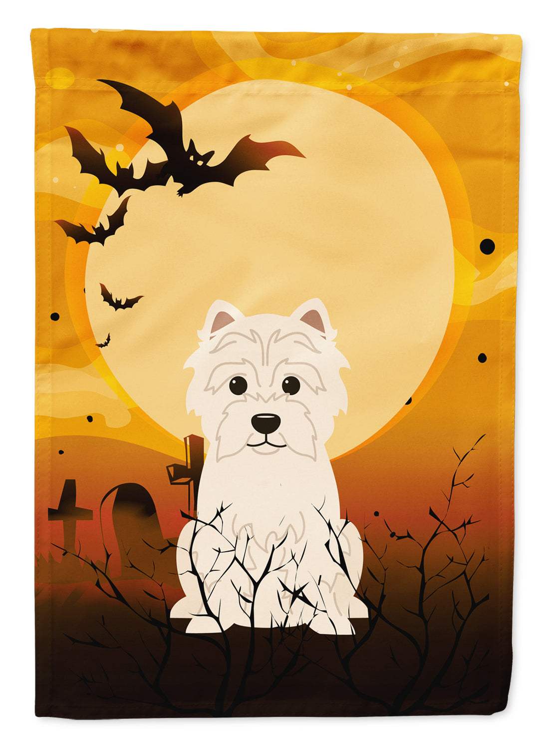 Halloween Westie Flag Garden Size BB4308GF  the-store.com.