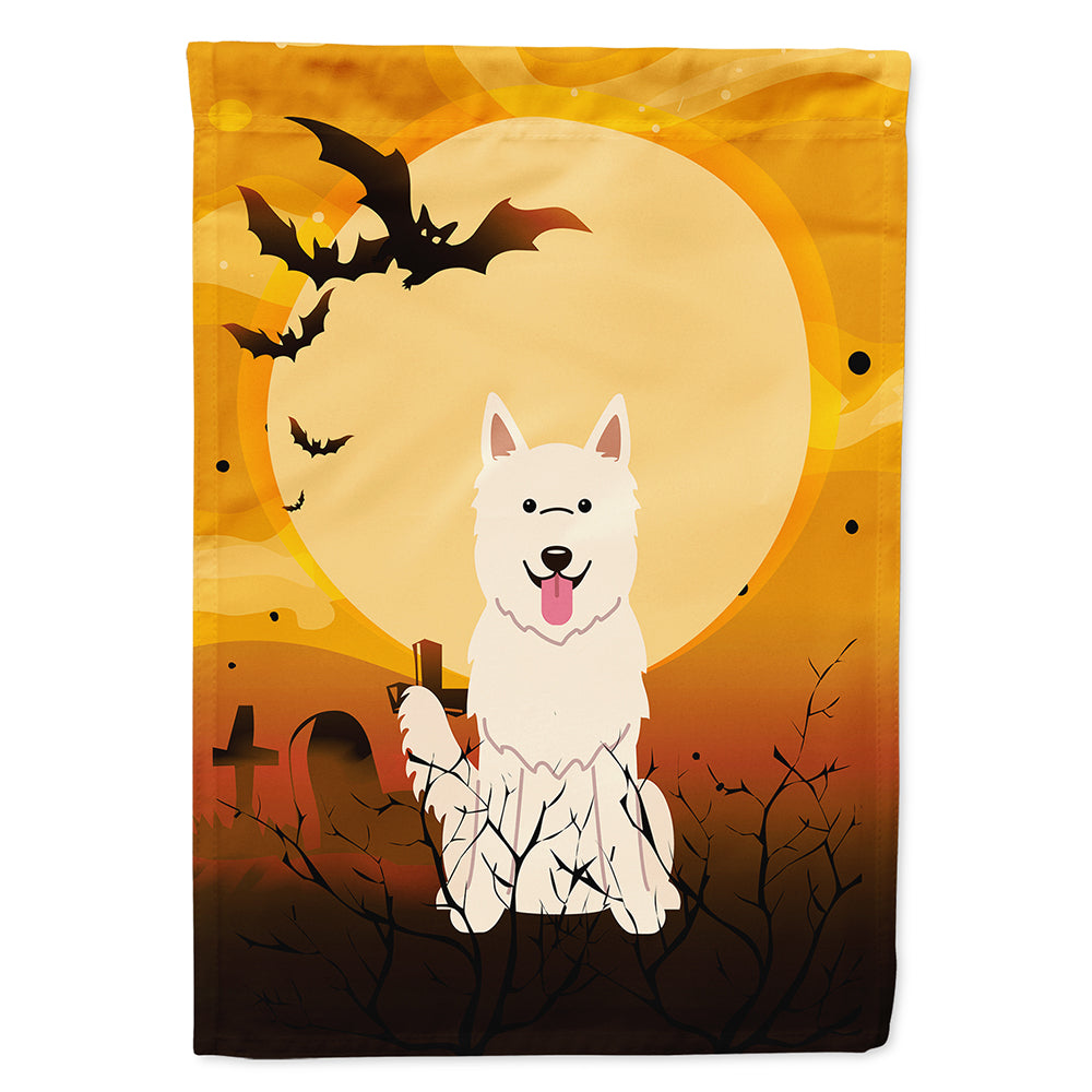 Halloween White German Shepherd Flag Canvas House Size BB4311CHF  the-store.com.