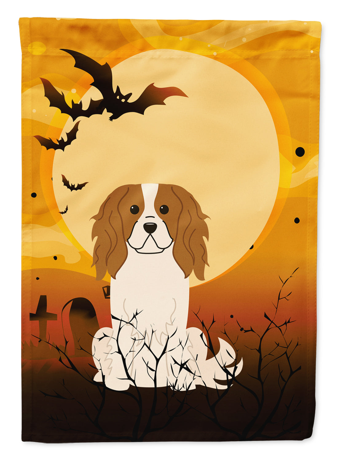 Halloween Cavalier Spaniel Flag Garden Size BB4324GF  the-store.com.