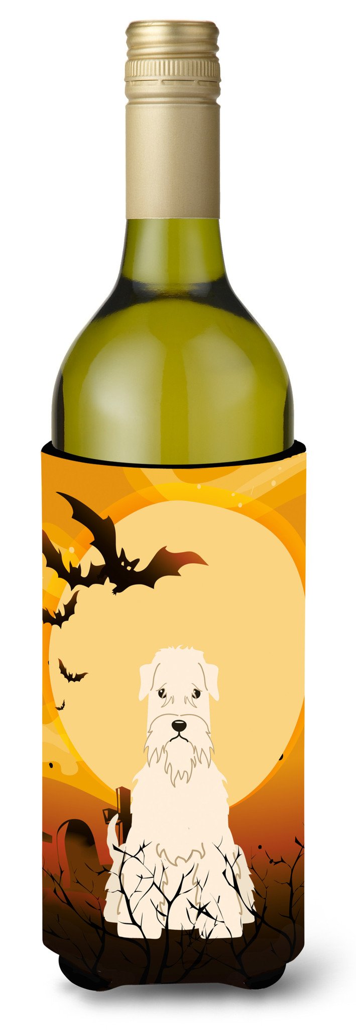 Halloween Soft Coated Wheaten Terrier Wine Bottle Beverge Insulator Hugger BB4327LITERK by Caroline's Treasures