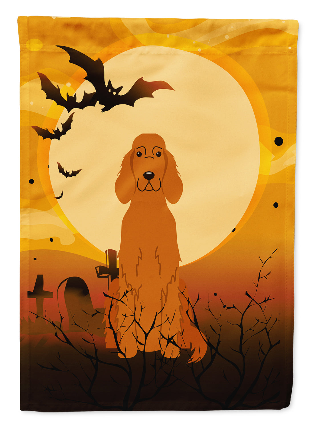 Halloween Irish Setter Flag Garden Size BB4330GF  the-store.com.