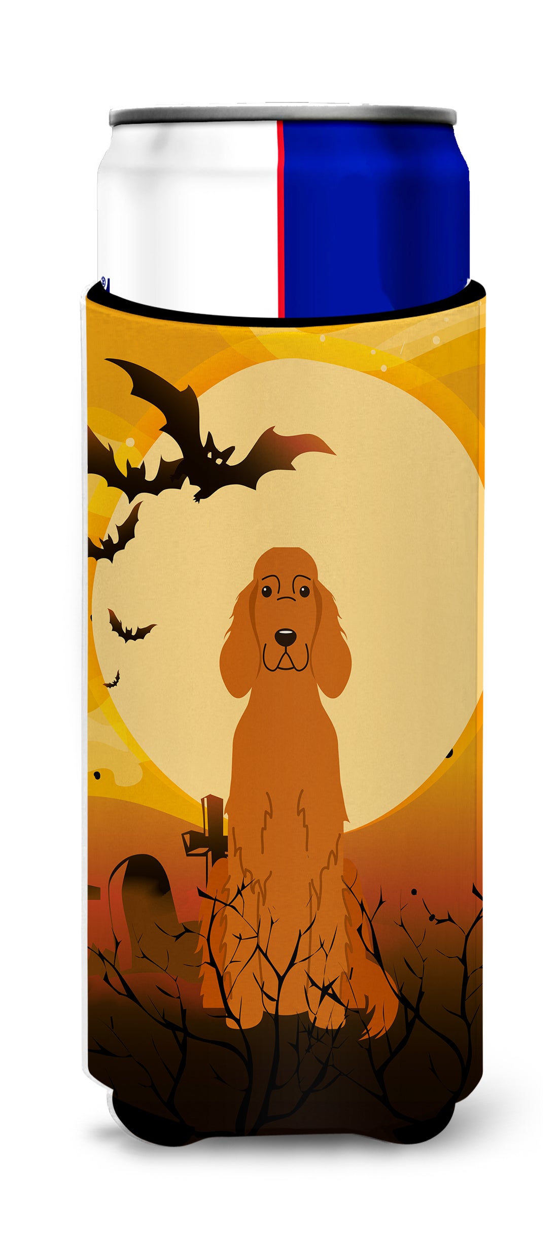 Halloween Irish Setter  Ultra Hugger for slim cans BB4330MUK  the-store.com.