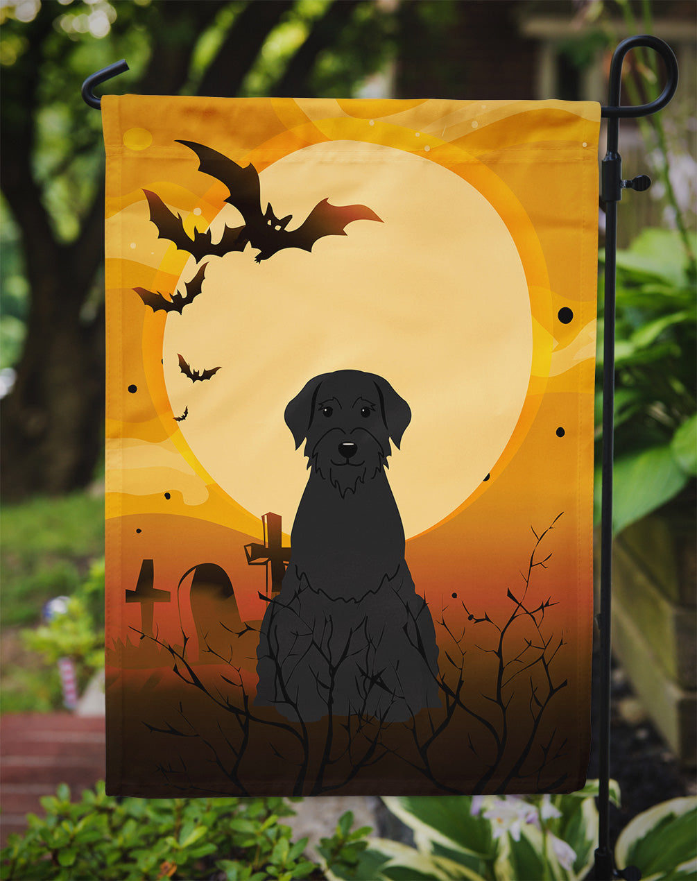 Halloween Giant Schnauzer Flag Garden Size BB4332GF  the-store.com.