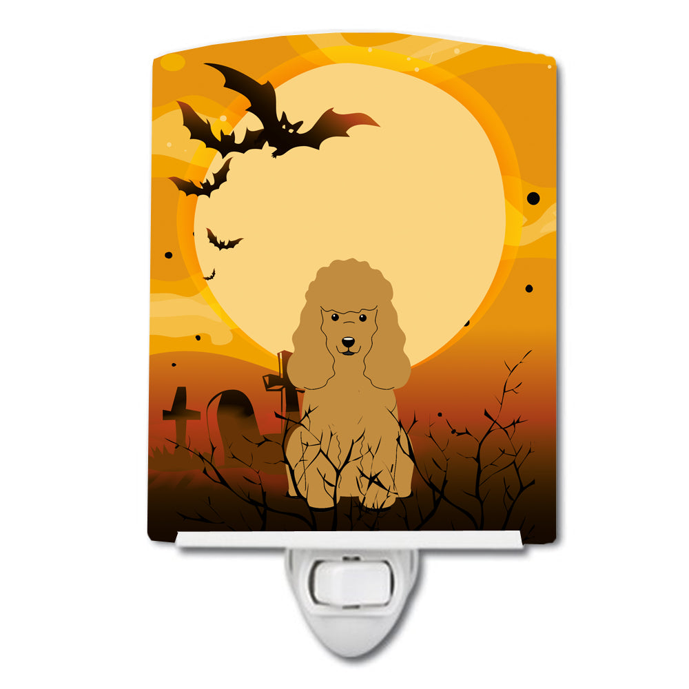 Halloween Poodle Tan Ceramic Night Light BB4335CNL - the-store.com