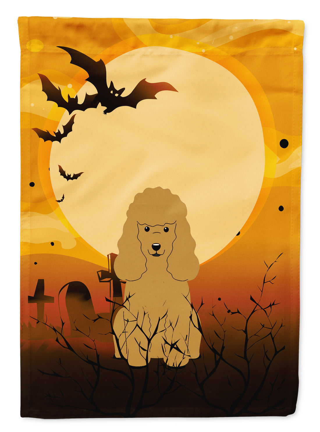 Halloween Poodle Tan Flag Garden Size BB4335GF  the-store.com.