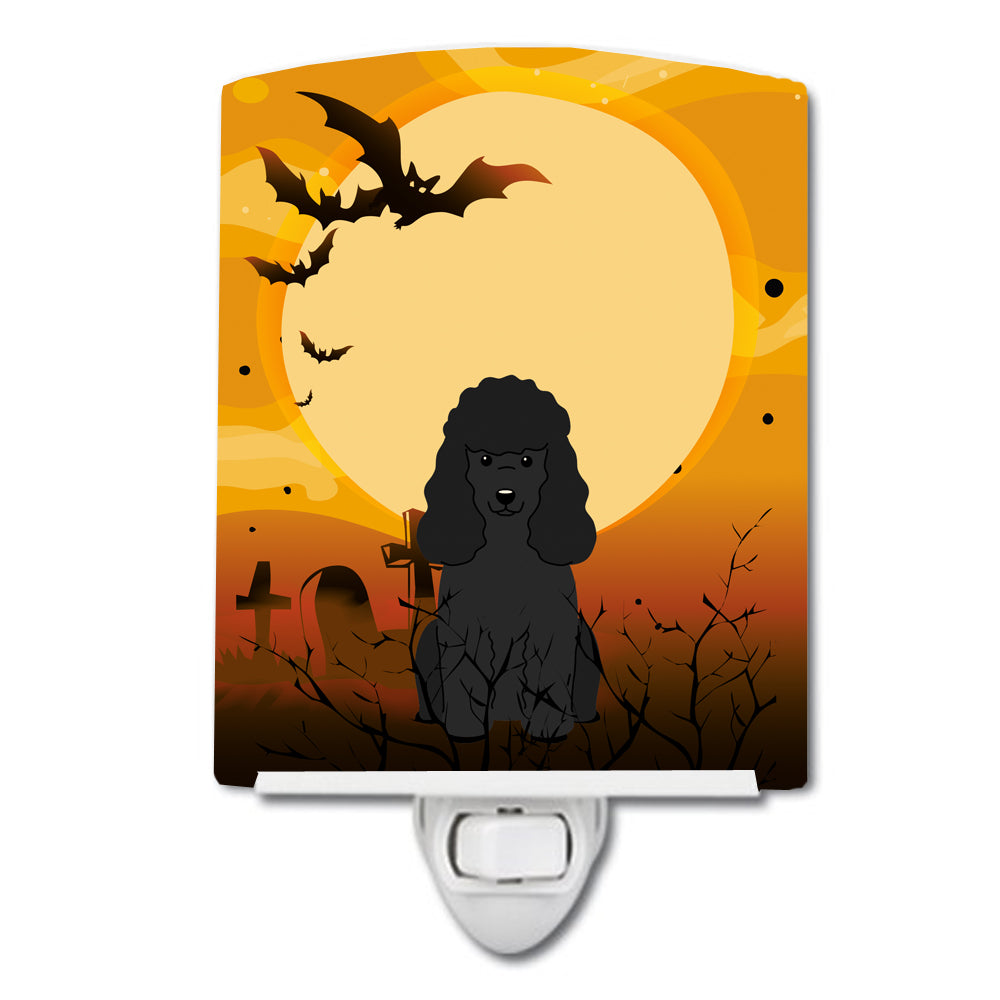 Halloween Poodle Black Ceramic Night Light BB4337CNL - the-store.com