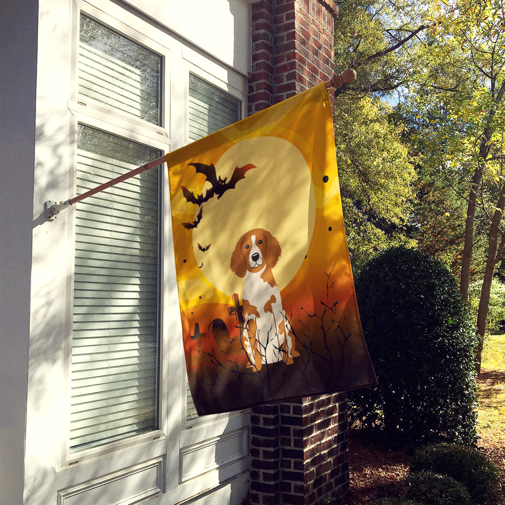 Halloween Brittany Spaniel Flag Canvas House Size BB4338CHF  the-store.com.