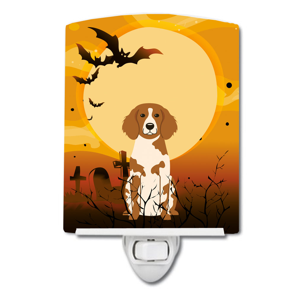 Halloween Brittany Spaniel Ceramic Night Light BB4338CNL - the-store.com