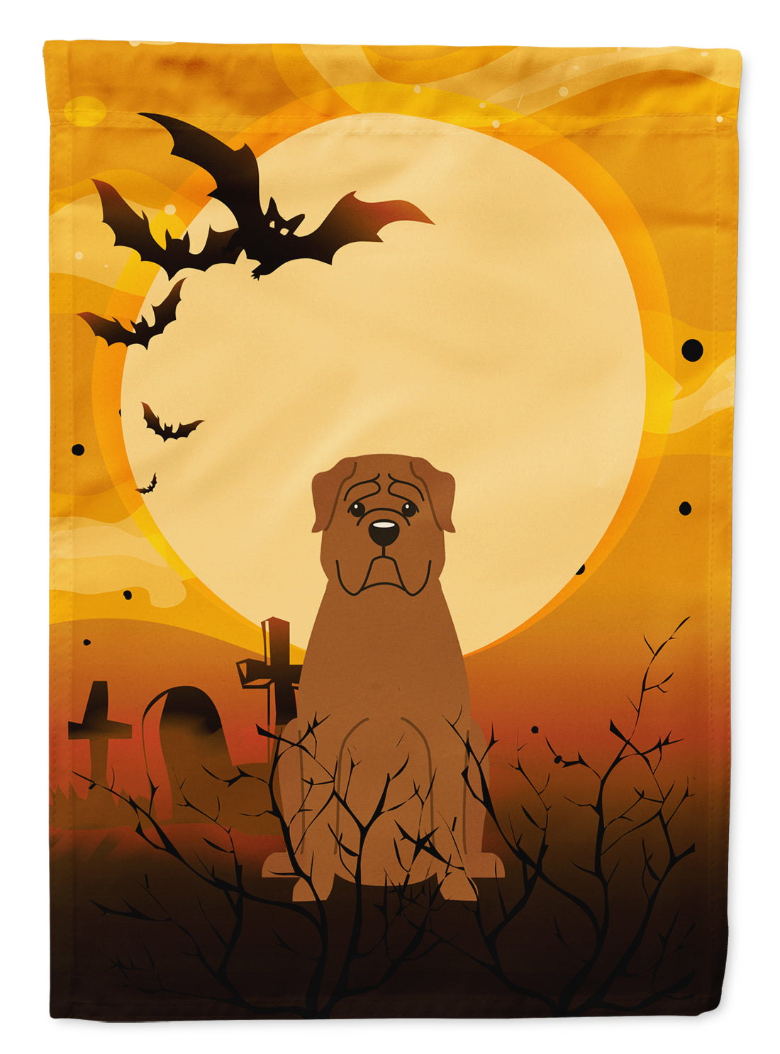 Halloween Dogue de Bourdeaux Flag Garden Size BB4339GF  the-store.com.