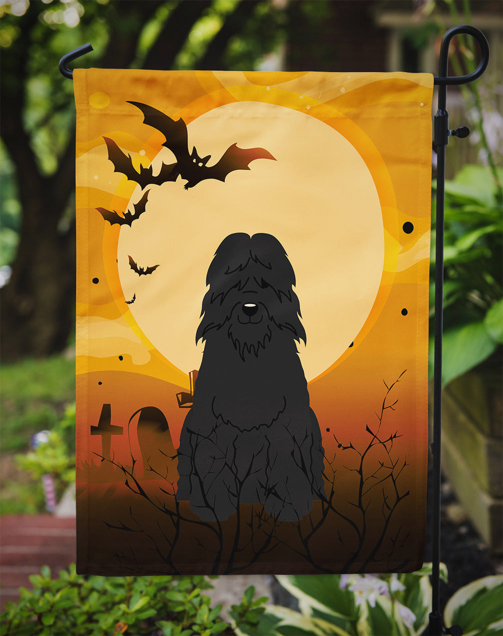 Halloween Bouvier des Flandres Flag Garden Size BB4340GF  the-store.com.