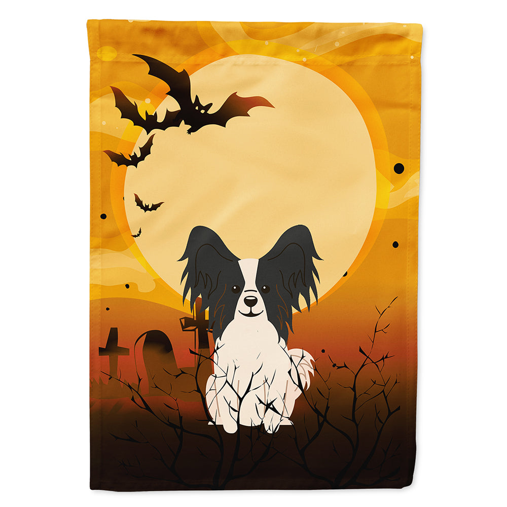 Halloween Papillon Black White Flag Canvas House Size BB4342CHF  the-store.com.