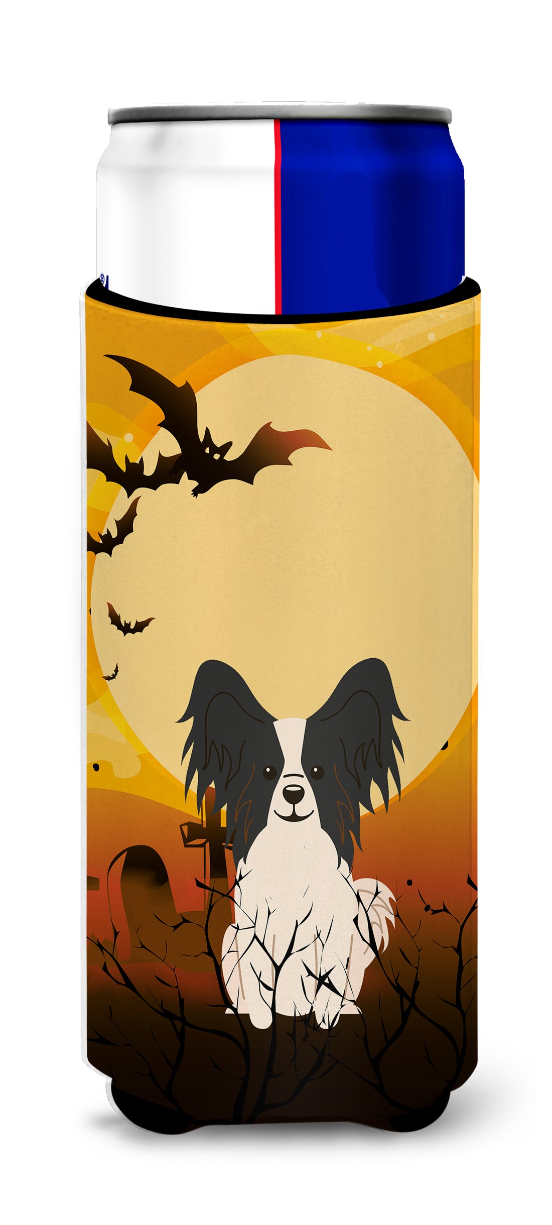 Halloween Papillon Black White  Ultra Hugger for slim cans BB4342MUK  the-store.com.