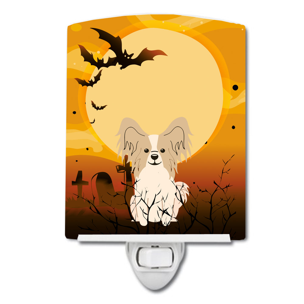 Halloween Papillon Sable White Ceramic Night Light BB4343CNL - the-store.com